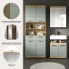 Badezimmer-Set >Scout< in Artisan Eiche / Salbei - 149x191x34cm (BxHxT)