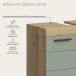 Badezimmer-Set >Scout< in Artisan Eiche / Salbei - 149x191x34cm (BxHxT)