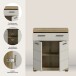 Hochschrank >Scout< in Evoak Oak / Kaschmir - 74x88x31cm (BxHxT)