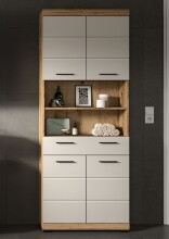 Hochschrank >Scout< in Evoak Oak / Kaschmir - 74x191x31cm (BxHxT)