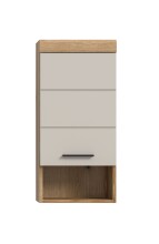 Hängeschrank >Scout< in Evoak Oak / Kaschmir - 37x79x24cm (BxHxT)