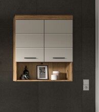 Hängeschrank >Scout< in Evoak Oak / Kaschmir - 74x79x24cm (BxHxT)