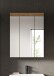 Badezimmerspiegelschrank >Scout< in Evoak Oak / Spiegel - 60x79x18cm (BxHxT)