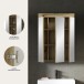 Badezimmerspiegelschrank >Scout< in Evoak Oak / Spiegel - 60x79x18cm (BxHxT)