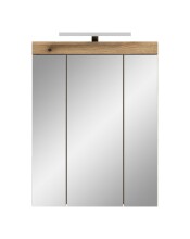 Spiegelschrank >Scout< in Evoak Oak / Spiegel - 60x79x18cm (BxHxT)
