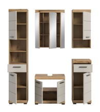 Badezimmer-Set >Scout< in Evoak Oak / Kaschmir - 164x191x34cm (BxHxT)