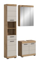 Badezimmer-Set >Scout< in Evoak Oak / Kaschmir - 112x191x34cm (BxHxT)