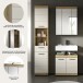 Badezimmer-Set >Scout< in Evoak Oak / Kaschmir - 112x191x34cm (BxHxT)
