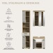 Badezimmer-Set >Scout< in Evoak Oak / Kaschmir - 112x191x34cm (BxHxT)