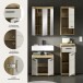 Badezimmer-Set >Scout< in Evoak Oak / Kaschmir - 112x191x34cm (BxHxT)