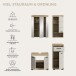 Badezimmer-Set >Scout< in Evoak Oak / Kaschmir - 112x191x34cm (BxHxT)