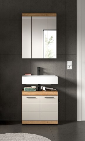 Badezimmer-Set >Scout< in Evoak Oak / Kaschmir - 60x191x34cm (BxHxT)