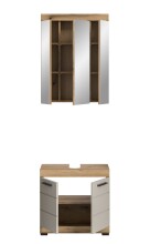 Badezimmer-Set >Scout< in Evoak Oak / Kaschmir - 60x191x34cm (BxHxT)
