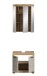 Badezimmer-Set >Scout< in Evoak Oak / Kaschmir - 60x191x34cm (BxHxT)