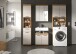 Badezimmer-Set >Scout< in Evoak Oak / Kaschmir - 190x191x34cm (BxHxT)