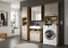 Badezimmer-Set >Scout< in Evoak Oak / Kaschmir - 190x191x34cm (BxHxT)
