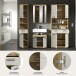 Badezimmer-Set >Scout< in Evoak Oak / Kaschmir - 201x191x34cm (BxHxT)