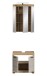 Badezimmer-Set >Scout< in Evoak Oak / Kaschmir - 60x191x34cm (BxHxT)