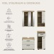 Badezimmer-Set >Scout< in Evoak Oak / Kaschmir - 112x191x34cm (BxHxT)