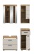Badezimmer-Set >Scout< in Evoak Oak / Kaschmir - 112x191x34cm (BxHxT)