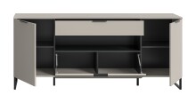 Sideboard >Noida< in kaschmir - 80x185x41cm (BxHxT)