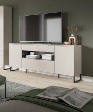 Sideboard >Noida< in kaschmir - 80x185x41cm (BxHxT)