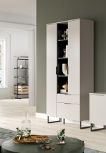 Stauraumschrank >Noida< in kaschmir - 192x90x37cm (BxHxT)