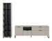 Wohnwand >Noida< in kaschmir - 245x192x41cm (BxHxT)