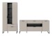 Wohnwand >Noida< in kaschmir - 240x192x41cm (BxHxT)