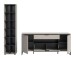 Wohnwand >Noida< in kaschmir - 245x192x41cm (BxHxT)