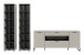 Wohnwand >Noida< in kaschmir - 305x192x41cm (BxHxT)