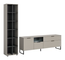Wohnzimmer-Set >Noida< in kaschmir - 245x192x41cm...