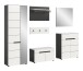 Garderoben-Set >Canu< in Basalt Grau / Weiß - 255x190x37cm (BxHxT)