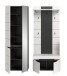 Garderoben-Set >Canu< in Basalt Grau / Weiß - 160x190x37cm (BxHxT)