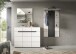 Garderoben-Set >Canu< in Basalt Grau / Weiß - 215x190x37cm (BxHxT)