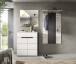 Garderoben-Set >Canu< in Basalt Grau / Weiß - 175x190x37cm (BxHxT)
