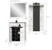 Garderoben-Set >Canu< in Basalt Grau / Weiß - 175x190x37cm (BxHxT)