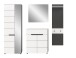 Garderoben-Set >Canu< in Basalt Grau / Weiß - 220x190x37cm (BxHxT)