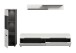 Wohnzimmer-Set >Canu< in Basalt Grau / Weiß - 221x141x33cm (BxHxT)