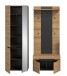 Garderoben-Set >Canu< in Basalt Grau / Artisan - 160x190x37cm (BxHxT)