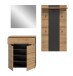 Garderoben-Set >Canu< in Basalt Grau / Artisan - 175x190x37cm (BxHxT)