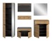 Garderoben-Set >Canu< in Basalt Grau / Artisan - 255x190x37cm (BxHxT)