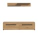 TV-Board >Canu< in Basalt Grau / Artisan - 170x38x33cm (BxHxT)