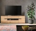 Lowboard >Canu< in Basalt Grau / Artisan - 55x184x44cm (BxHxT)