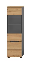 Vitrine >Canu< in Basalt Grau / Artisan -...