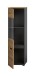 Vitrine >Canu< in Basalt Grau / Artisan - 36x125x33cm (BxHxT)