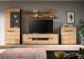 Wohnwand >Canu< in Basalt Grau / Artisan - 375x190x44cm (BxHxT)
