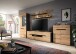 Wohnwand >Canu< in Basalt Grau / Artisan - 375x190x44cm (BxHxT)