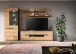Wohnzimmer-Set >Canu< in Basalt Grau / Artisan - 280x190x44cm (BxHxT)