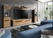 Wohnzimmer-Set >Canu< in Basalt Grau / Artisan - 272x141x33cm (BxHxT)